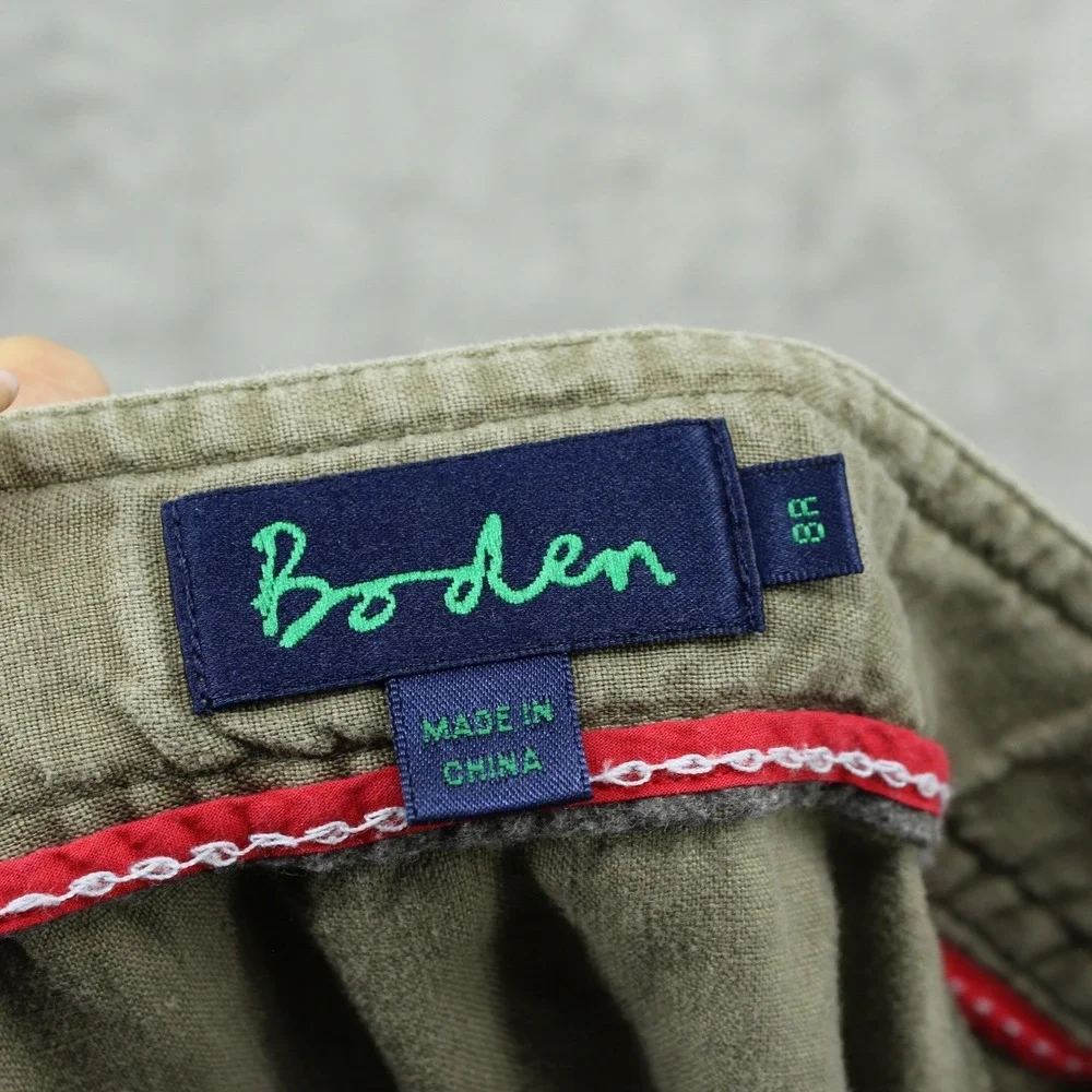 Boden Skirt Women 8 Green Linen Maxi Boho Pockets Modest Gauzy Drawstring Green - Picture 7 of 10
